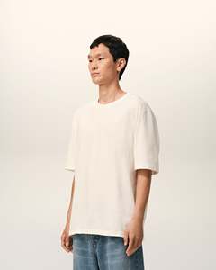Custom Men's <b>White</b> Short Sleeve O-Neck T-Shirt 100% Cotton Regular Fit Casual Jersey Knitted Solid Color - Product Image 4