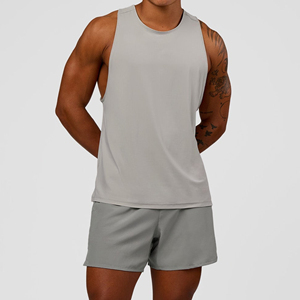 Wholesale High Quality Fitness Bodybuilding Undershirt Gym tank Tops Mens Singlet Men Cotton Vests - Product Image 5