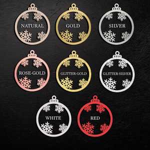Custom Wooden Christmas Ornaments Personalized Engraved Wood Hanging Decorations for Christmas Tree Holiday Gift Wedding Party H - Product Image 5