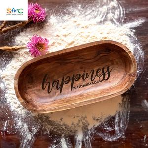 Grand bol à pâte en bois gravé pour prière Pain Pendaison de crémaillère Cadeau spécial Centre de table - Product Image 6