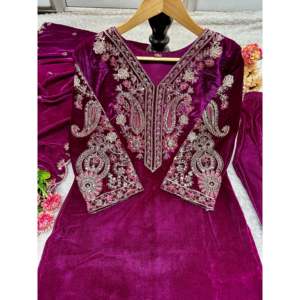 Hermosa ropa de fiesta para mujer Top Bottom Dupatta Set con bordado Work - Product Image 4