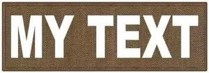 Parche de tela tejida con camuflaje K9, diseño rectangular bordado para coser - Product Image 4