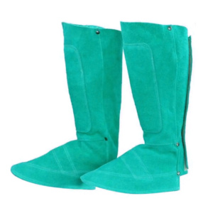 Protège-chaussures de soudure robustes en cuir de vachette pleine fleur de qualité supérieure, ignifuges et résistants à la chaleur pour la sécurité industrielle - Product Image 4