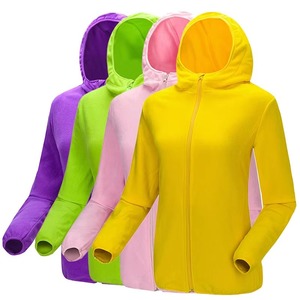 Chaqueta polar con capucha personalizada con orificios para los pulgares para hombre y mujer, en colores marrón, verde azulado, verde menta, gris, azul y rosa, ligera, con cremallera completa, abrigo cálido para exteriores. - Product Image 6