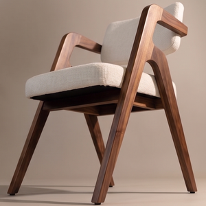 Modern Solid Wood <b>Dining</b> <b>Chair</b> Upholstered Seat Back Eco-Friendly Durable Design for Apartment Home Bar Restaurant Hotel Use - Product Image 2