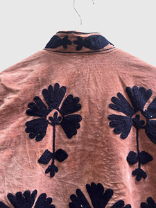 Veste en velours brodée à motif œil, col mandarin, manches longues, design géométrique, broderie à la main, vêtement d'automne pour adulte - Product Image 5