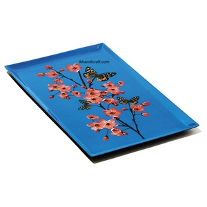 ถาดใส่ของโลหะทรงสี่เหลี่ยมทันสมัย ขนาด 10*16.5 ซม. เคลือบใสอเนกประสงค์ แขวนได้ เคลื่อนย้ายได้ ล้างในเครื่องล้างจานได้ - Product Image 2