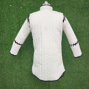 Abrigo Gambeson Medieval Largo, Chaqueta Akteon Acolchada de Algodón Grueso, Manga Larga, Armadura Histórica para Eventos de Cosplay y Reenactamiento - Product Image 4