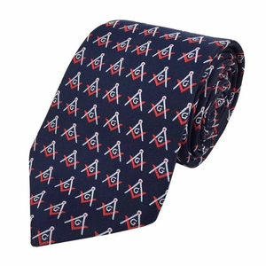 Master Mason Blue Lodge Necktie Blue <b>Navy</b> Silk Square Compass G 2026 Freemasonry Custom Logo Heat-Transfer Custom Brand OEM/ODM - Product Image 1