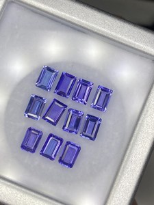 Tanzanita natural de forma octogonal, color azul, piedra preciosa facetada de 6x4mm, 7x5mm, 6x8mm, piedras sueltas para la elaboración de joyería. - Product Image 4