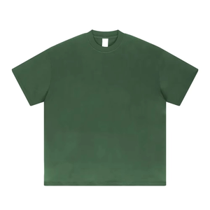 Camisetas de Hombre de Alta Calidad, Manga Corta, para Verano, Casuales, Tallas Grandes, Transpirables, de Algodón/Poliéster, Color Sólido, Cuello Redondo - Product Image 3