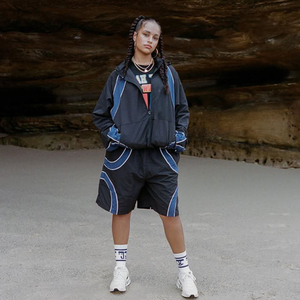 High Quality Custom Nylon Tracksuits Windbreaker Hoodie Jogger Two Piece <b>Set</b> Trendy Casual Activewear OEM Wholesale Supplier - Product Image 4