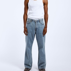 Jeans de Mezclilla Elásticos Premium para Hombre, Estilo Hip Hop, Corte Holgado, Algodón, Casual, OEM, ODM, Marca Privada, Fabricante Mayorista - Product Image 2