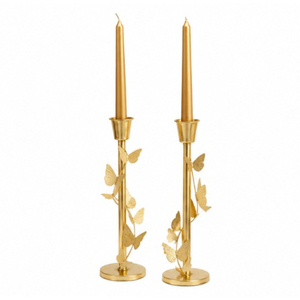 Portavelas Dorado de Metal con Diseño de Copo de Nieve, Candelabro Vintage para Centro de Mesa Navideño, Soporte para Velas para Decoración de Bodas y Hogar - Product Image 6