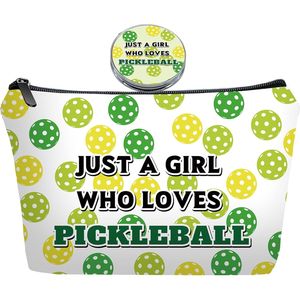 Set di Borse da Viaggio Personalizzate per Amanti del Pickleball, Organizer per Cosmetici con Specchio per Donne e Ragazze - Product Image 1