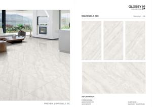 Carreaux de porcelaine polie haute performance, grand format 24x48 pouces, pour revêtements de sol intérieurs en milieux commerciaux - Product Image 5