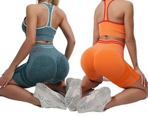 Conjunto de Yoga de 2 Piezas para Mujer al por Mayor, con Logotipo Frontal, Ajuste Delgado, Transpirable, de Secado Rápido, de Alta Calidad, en Spandex/Poliéster, con Sujetador Deportivo - Product Image 6