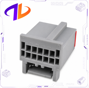 Conector de cableado automotriz compatible con 30700-1100, 10 pines, macho/hembra, contacto de cobre, carcasa de nailon, 2.54 mm, gris - Product Image 3