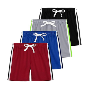 Short Bermuda Homme Rose 100% Coton avec Logo Avant, Taille Mi-Haute Élastique, Couleur Unie, Tissé Respirant, Style Décontracté avec Poches - Product Image 4