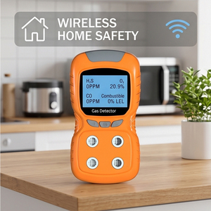 4 In 1 Wireless Gas Detector Portable Multi Gas Analyzer For Oxygen Carbon Monoxide Hydrogen Sulfide Flammable Gas Detection - Product Image 2