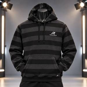 Plus Size Men's <b>Hoodies</b> & Sweatshirts Customized Stripes Anti Piling <b>Polyester</b>/Cotton Jersey Winter Regular Sleeve Oversize - Product Image 1