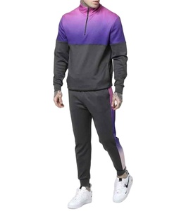 Conjunto completo de Sudadera con capucha y pantalón de chándal, trajes para correr y correr, logotipo personalizado, chándales lisos a rayas de talla grande de alta calidad 2025 - Product Image 3