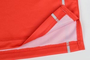 เสื้อโปโลแขนสั้นผู้ชาย สีแดงเหลือง ตัดต่อสี ดีไซน์สปอร์ต แห้งเร็ว ผ้าถัก - Product Image 5