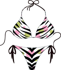 Traje de Baño Personalizado de Dos Piezas Tipo Bandeau, Bikini al por Mayor OEM con Etiqueta Privada, 100% Poliéster Elástico, Impresión Digital, Logotipo Personalizado - Product Image 5