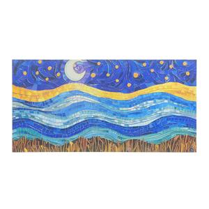 Nouvelle Arrivée : Panneau Mural 3D en Métal Gaufré avec Impression UV pour Décoration Murale de Salon, Art Mural Personnalisable en Taille et Forme - Product Image 1