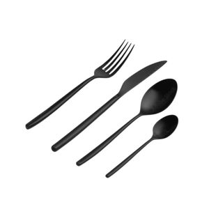 Ensemble de couverts de luxe en or mat avec manche vert, en acier inoxydable, pour restaurant (couteau, fourchette, cuillère) - Product Image 4