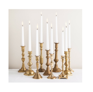 Bougeoirs en laiton au design attrayant, décoration de Noël pour la maison, style antique, 3 pièces de tailles différentes - Product Image 3