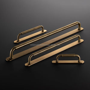 Tirador metálico de alta resistencia, adecuado para muebles comerciales y residenciales, armarios, cajones y puertas, que garantiza un soporte de agarre fuerte. - Product Image 1