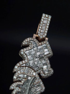 Iced Out Moissanite Letter Name <b>Pendant</b> 925 <b>Silver</b> Luxury <b>Initial</b> Charms Everyday Wear Hip Hop Jewelry <b>Initial</b> Latter <b>Pendant</b> - Product Image 3