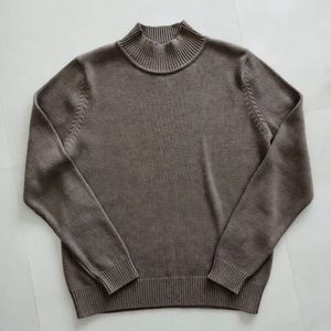 Suéter de Punto Acanalado para Mujer, Cuello Alto Simulado, Corte Ajustado, Manga Larga, Transpirable, Antiarrugas, Forro de Lana y Viscosa, Alta Calidad - Product Image 2