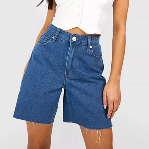 Wholesale Custom Summer Mid Waist Breathable <b>Denim</b> <b>Shorts</b> for <b>Women</b> Hot <b>Shorts</b> OEM Service - Product Image 5