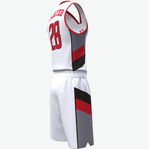 Ventes en gros d'ensembles d'uniformes de basket-ball nationaux personnalisés pour hommes, maillots respirants, confortables et professionnels, maillots de basket-ball pas chers - Product Image 3