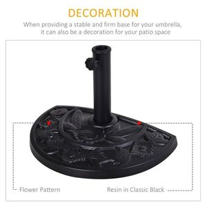 Base per Ombrellone Quadrato da Giardino in Acciaio Inossidabile per Patio, Ristorante, Hotel, Spiaggia, Piscina, Raggio 3m, Struttura in Acciaio - Product Image 3