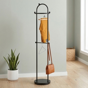 OEM Home Organizer Bedroom Sets Taiwan Household Storage Modern Steel Tube <b>Clothes</b> Stand 33.5x35x170cm for Bedroom Furniture - Product Image 1