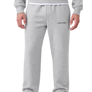 <b>Men</b>’s Fleece Sweatpants Relaxed Fit Straight Leg Casual <b>Trousers</b> Elastic Waist Side Pockets Soft Heavyweight <b>Lounge</b> Pants - Product Image 1