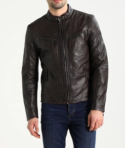 Latest Trendy Fantastic Man Clothing Man <b>Top</b> Quality Leather Jacket for Man - Product Image 6