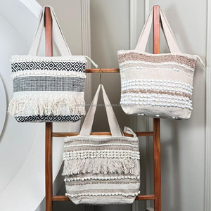 Vente en gros de sac cabas en jute personnalisé de grande capacité sac à provisions écologique et réutilisable sac à main en coton naturel pour usage quotidien fourre-tout en chanvre - Product Image 6