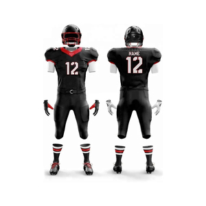 Fully Personalized Custom American Football Jerseys Uniforms Breathable Plus Size Unisex Short Sleeves Heat-Transfer Printed - Product Image 6
