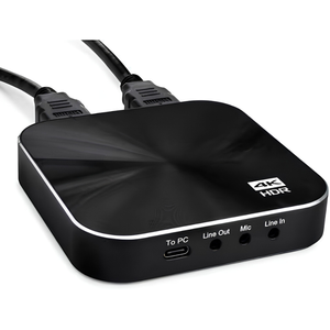 Boîtier de capture vidéo 4K HD ultime, enregistrez et diffusez en direct en 4K30 ou 1080P60 HDR, USB 3.0 à très faible latence, Plug & Play - Product Image 1