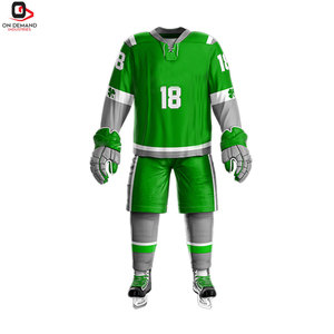Ensemble d'uniformes de hockey sur glace de haute qualité avec logo personnalisé pour les joueurs adultes en autre matériau, service OEM - Product Image 3