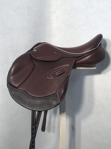 Leather Jumping Saddle for Horses with Breathable Design, Flexible Tree, Anti <b>Slip</b> Grip and <b>Long</b> Distance Riding Comfort - Product Image 2