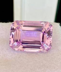 Kunzite naturelle rose lavande, pierre précieuse d'Inde authentique, pierre brute taille octogonale, certifiée par un tiers pour la fabrication de bijoux fins - Product Image 3