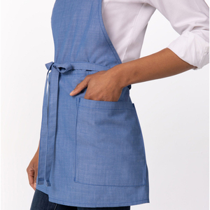 ผ้ากันเปื้อนคุณภาพพรีเมียม สั่งทำโลโก้ได้ หนา ทนทาน ระบายอากาศดี เหมาะสำหรับโรงแรม ร้านอาหาร ผ้ากันเปื้อนเชฟสำหรับผู้หญิง ราคาขายส่ง - Product Image 4