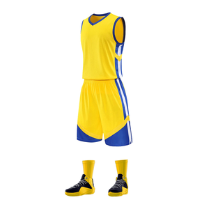 Ensemble de basket-ball 100% polyester, nouvelle arrivée, pour adultes, en provenance du Pakistan, vente chaude, maillot des Lakers, été, short de basket-ball - Product Image 5