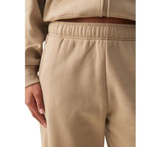 Pantalones deportivos de felpa extragrandes para mujer, de cintura alta, de algodón, informales, para estar en casa, con logotipo personalizado, al por mayor, pantalones deportivos para gimnasio para mujer - Product Image 5