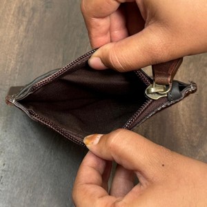 New Style Hand Tooled Leather Coin Purse & Card Holder Wallet for Women Designer Mini Real Genuine Cowhide Leather Zipper Purse - Product Image 5